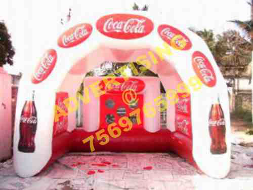 coca-cola inflatable goal tent
